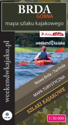 Brda Górna mapa szlaku kajakowego - okładka