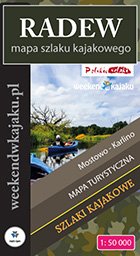 Radew mapa szlaku kajakowego - okładka