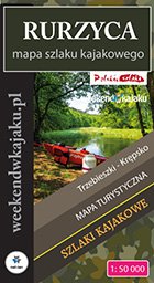 Rurzyca mapa szlaku kajakowego - okładka